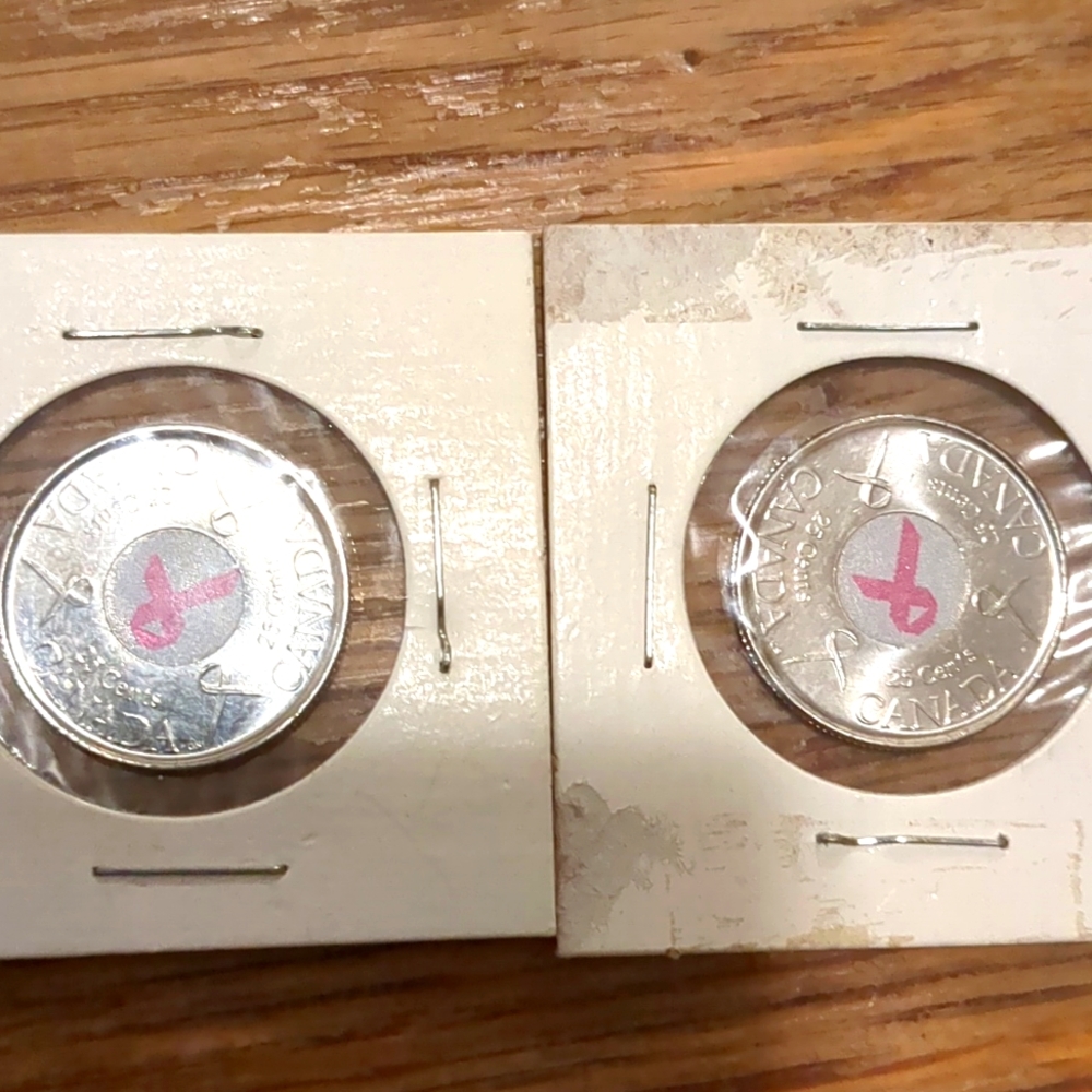 Breasts wear cancer awareness coins taking offers due to the significant p you'l